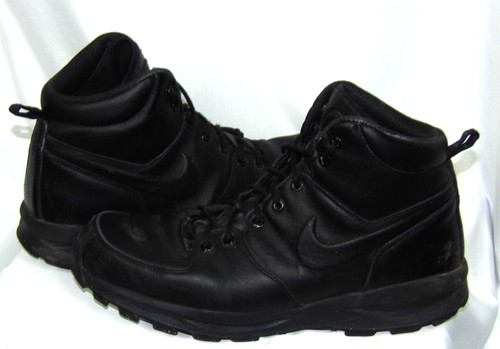 Nike manoa black leather - nike,